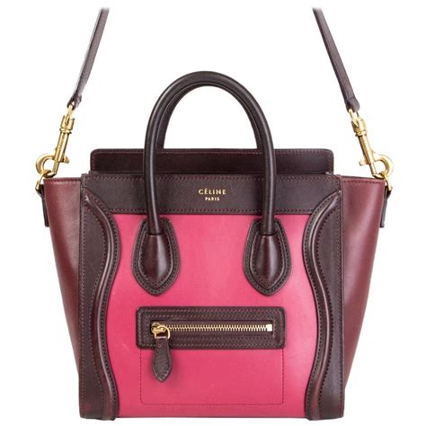 burgundy celine bags sale|Used Celine Handbags, Shoes & Accessories .